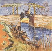 Vincent Van Gogh The Langlois Bridge at Arles (nn04) Sweden oil painting artist